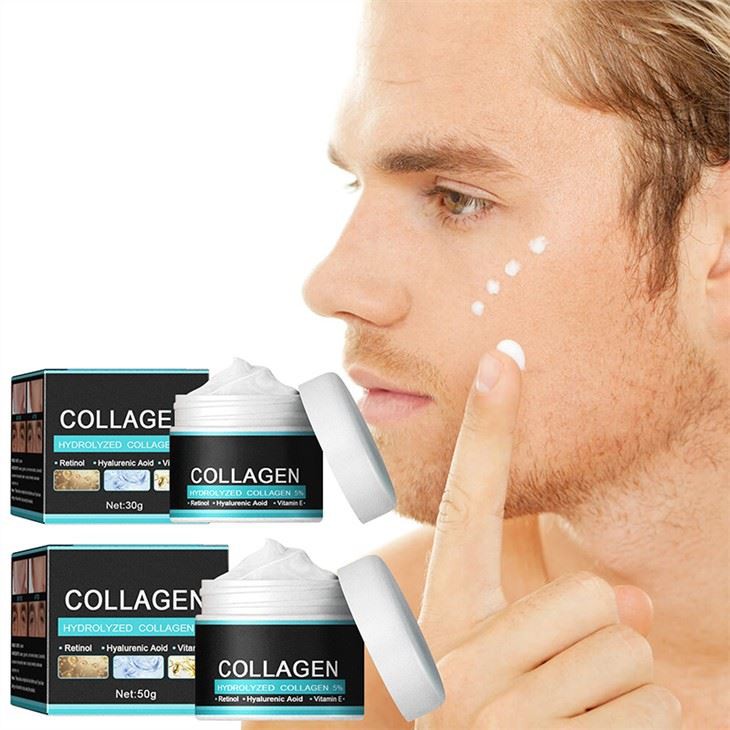 Krim Muka Anti Kedut Kolagen Lelaki Retinol