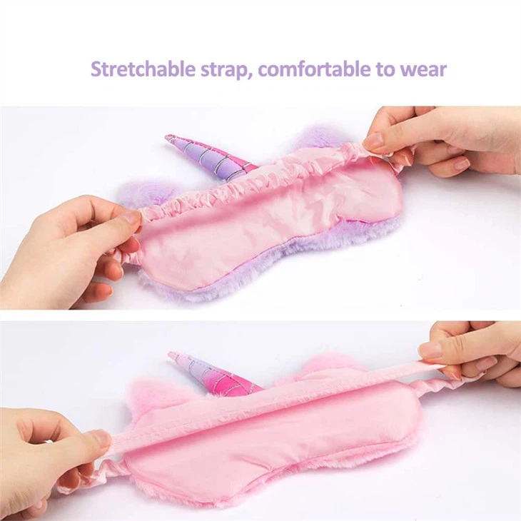 Natural Cotton Plush Unicorn Eye Mask